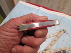 2024 BUCK 373 3 Blade Stockman Knife Red Wood Handles 