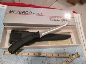 NEW NIB MYERCO BLACKIE COLLINS Design Fish Filet Knife amp Sheath SEKI JAPAN 