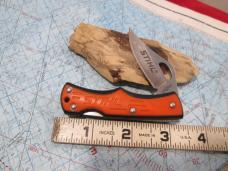 Small Little Stone River STIHL Lockback Knife (loose clip)