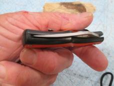 Small Little Stone River STIHL Lockback Knife (loose clip)