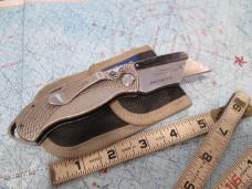 HUSKY Patented Lockback Utility Box Cutter Flooring Knife w/ Kobalt Nylon Sheath