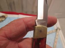Modern SCHRADE UNCLE HENRY Lockback Knife Red Wood LB5