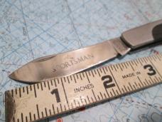 VTG VALOR Sportsman Lockback Knife Wood Insert Handles 4000336 Japan