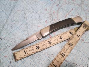 VTG BUCK Script USA 501 Lockback Knife blade loss