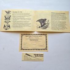 Vintage 1982 Schrade USA LB5 Bald Eagle Commemorative Lockback Knife CIB Box Sheath
