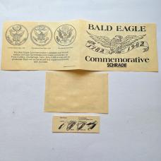 Vintage 1982 Schrade USA LB5 Bald Eagle Commemorative Lockback Knife CIB Box Sheath