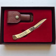Vintage 1982 Schrade USA LB5 Bald Eagle Commemorative Lockback Knife CIB Box Sheath