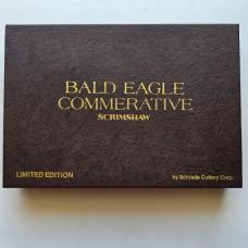 Vintage 1982 Schrade USA LB5 Bald Eagle Commemorative Lockback Knife CIB Box Sheath