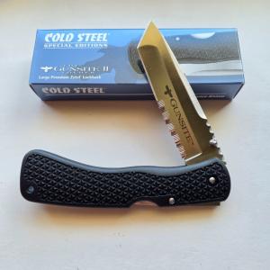 Cold Steel Gunsite II Folder 29GLTH Half-Serrated Tanto Zytel Lockback Knife NIB