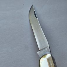 Vintage 1976 Schrade USA 260SC Scrimshaw American Eagle Folding Hunter Knife CIB