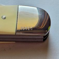Vintage 1976 Schrade USA 260SC Scrimshaw American Eagle Folding Hunter Knife CIB