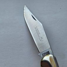 Vintage 1976 Schrade USA 260SC Scrimshaw American Eagle Folding Hunter Knife CIB