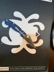 Spyderco Paramilitary 2 Compression Lock Knife Cobalt Blue G-10 (3.45" Satin)