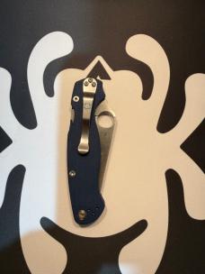 Spyderco Paramilitary 2 Compression Lock Knife Cobalt Blue G-10 (3.45" Satin)