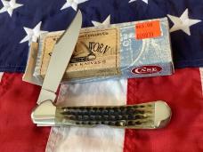 1 of 100! 1999 Case xx Copperlock (Mdl# 61549L SS) w/ Great Green Bone Handles +Abalone Shield -NOS