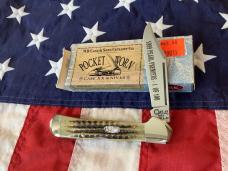 1 of 100! 1999 Case xx Copperlock (Mdl# 61549L SS) w/ Great Green Bone Handles +Abalone Shield -NOS