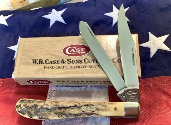 Case xx 1998 Slimline Trapper (Mdl# 52048 SS) w/ Super Stag Handles -NOS In orig box