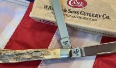 Case xx 1998 Slimline Trapper (Mdl# 52048 SS) w/ Super Stag Handles -NOS In orig box