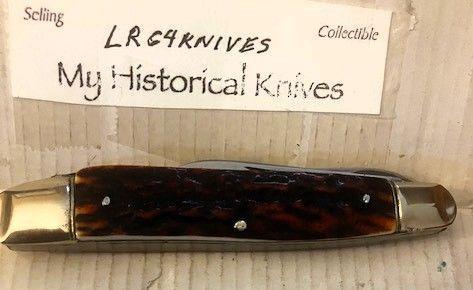 UNUSUAL SHEFFIELD TRAPPER RED STAG HANDLES