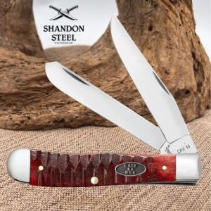 Case XX Knives USA Trapper Gator Jig Old Red Bone 51540 Stainless Pocket Knife