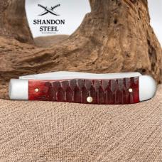 Case XX Knives USA Trapper Gator Jig Old Red Bone 51540 Stainless Pocket Knife