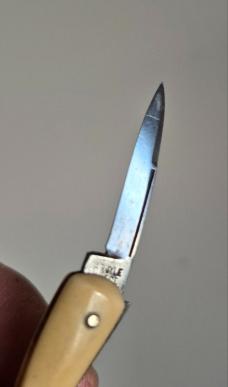 3" Vintage Argyle Cutlery Lady Leg knife, Nice French Ivory Scales
