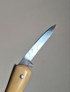 3" Vintage Argyle Cutlery Lady Leg knife, Nice French Ivory Scales