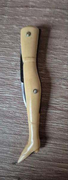 3" Vintage Argyle Cutlery Lady Leg knife, Nice French Ivory Scales