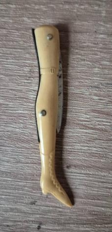 3" Vintage Argyle Cutlery Lady Leg knife, Nice French Ivory Scales