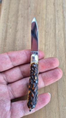 2 1/2" Custom Made Miniature Pocket Knife, Premium Stage