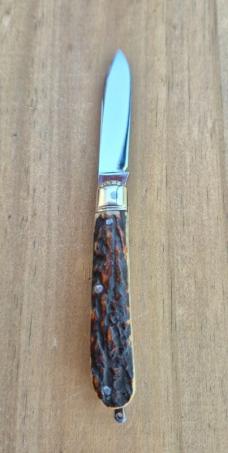 2 1/2" Custom Made Miniature Pocket Knife, Premium Stage