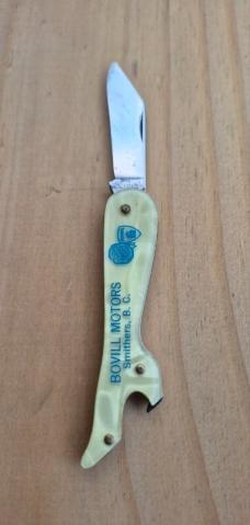 3 3/8" Lipic USA Lady Leg knife, Nice Celluloid Scales