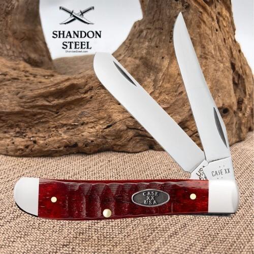 Case XX Knives Mini Trapper Gator Jig Old Red Bone 51541 Stainless Pocket Knife