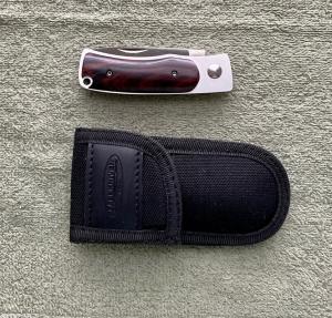 Fallkniven U1 Slipjoint Folder 3G Steel Cocobolo Handles W/Sheath Never Used