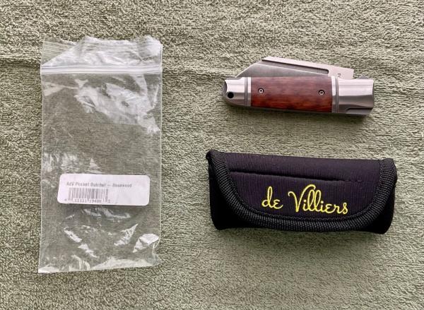 Andre De Villers ADV Pocket Butcher Knife Rosewood New Andre De Villers ADV Pocket Butcher Knife Rosewood New