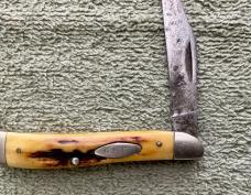 Case 10 Dot 1970 Stag Peanut Knife Oddity