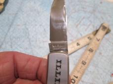 KERSHAW 5200 RAINIER Deer Scrimshaw ILLINOIS Lockback Knife 