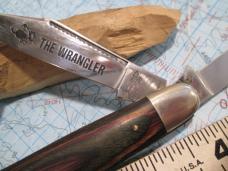 FROST CUTLERY The Wrangler 3 Blade Stockman Wood Scales
