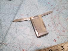 VTG ANVIL Money Clip Grooming Knife JOHN DEERE logo