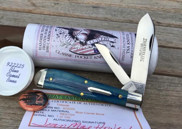 Great Eastern Cutlery 922225 Eureka Jack Smooth Blue Camel Gorgeous! Great Eastern Cutlery 922225 Eureka Jack Smooth Blue Camel Gorgeous!