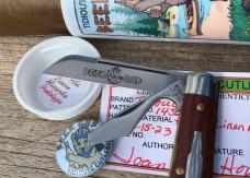 Great Eastern Cutlery 143223 Beer Cub Pale Ale Linen Micarta PROTOTYPE!