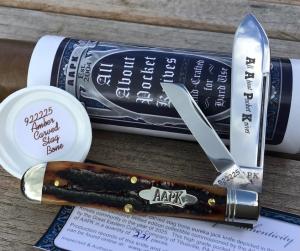 Great Eastern Cutlery 922225 Eureka Jack Carved Amber Stag Beautiful