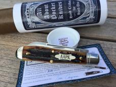 Great Eastern Cutlery 922225 Eureka Jack Carved Amber Stag Beautiful!