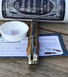 Great Eastern Cutlery 922225 Eureka Jack Carved Amber Stag Beautiful!