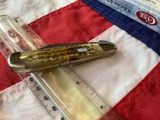 1 of 100! 1999 Case xx Copperlock (Mdl# 61749L SS) w/ Great Green Bone Handles +Abalone Shield -NOS