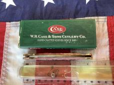 Case xx 2002 Copperlock (Mdl# 61549ZW L SS) with WOWZER Cranberry Bone Handles +Silver Script