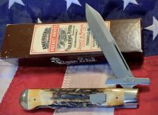 1995 Schatt & Morgan Swing Guard / Cheetah with Super Stag Handles -NOS