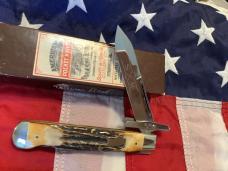 1995 Schatt & Morgan Swing Guard / Cheetah with Super Stag Handles -NOS