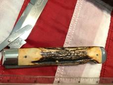1995 Schatt & Morgan Swing Guard / Cheetah with Super Stag Handles -NOS