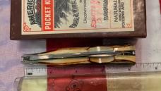 1995 Schatt & Morgan XL Cotton Sampler with Super Stag Slab Handles -NOS